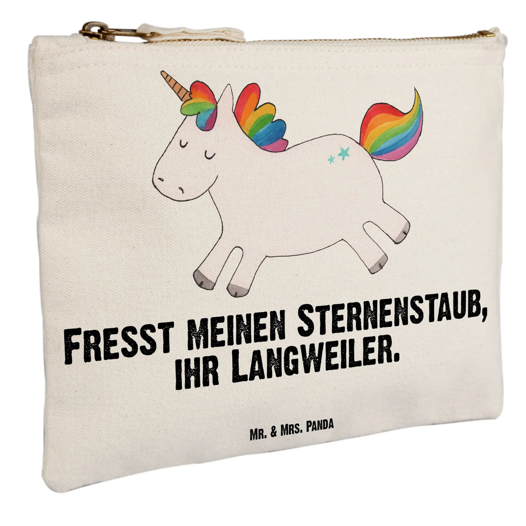 Schminktasche Einhorn Happy Schminktasche, Kosmetiktasche, Kosmetikbeutel, Stiftemäppchen, Etui, Federmappe, Makeup, XXL, Schminketui, Kosmetiketui, Schlamperetui, Einhorn, Einhörner, Einhorn Deko, Pegasus, Unicorn, glücklich, fröhlich, Spaß, Freude, Lebensfreude, witzig, spannend, Lächeln, Lachen