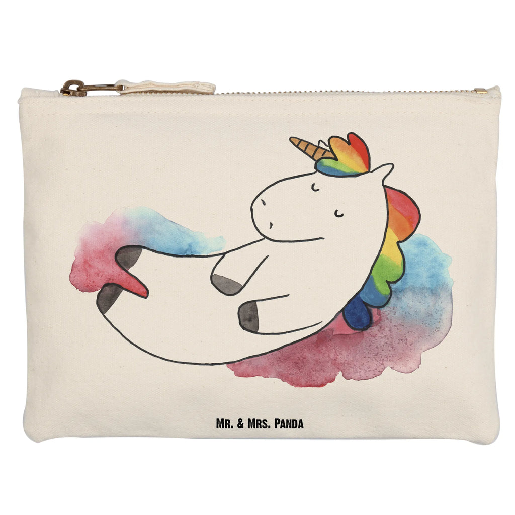 Schminktasche Einhorn Wolke 7 Schminktasche, Kosmetiktasche, Kosmetikbeutel, Stiftemäppchen, Etui, Federmappe, Makeup, XXL, Schminketui, Kosmetiketui, Schlamperetui, Einhorn, Einhörner, Einhorn Deko, Pegasus, Unicorn, verliebt, Menschen, witzig, lustig, Geschenk, Glaube, Realität, Lächeln