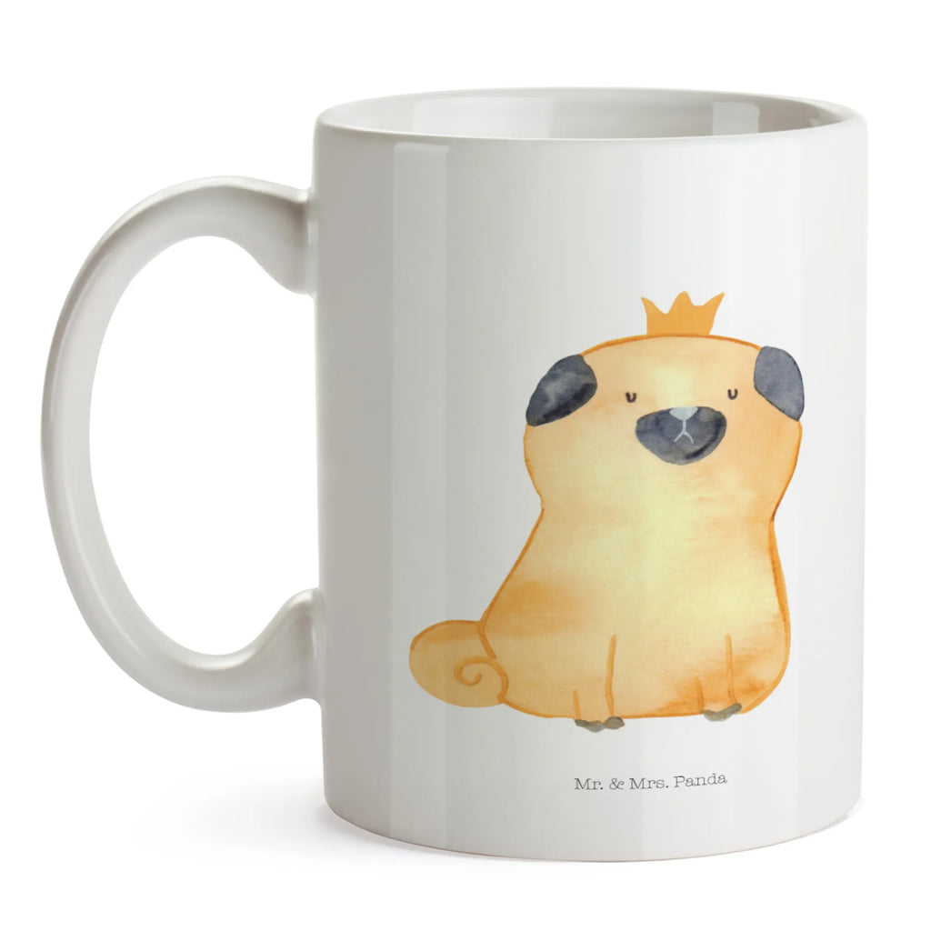 Tasse Mops Krone Tasse, Kaffeetasse, Teetasse, Becher, Kaffeebecher, Teebecher, Keramiktasse, Porzellantasse, Büro Tasse, Geschenk Tasse, Tasse Sprüche, Tasse Motive, Kaffeetassen, Tasse bedrucken, Designer Tasse, Cappuccino Tassen, Schöne Teetassen, Hund, Hundemotiv, Haustier, Hunderasse, Tierliebhaber, Hundebesitzer, Sprüche, Mops, allergisch, kinderlos, Hausregel, Hundebesitzer. Spruch, lustig