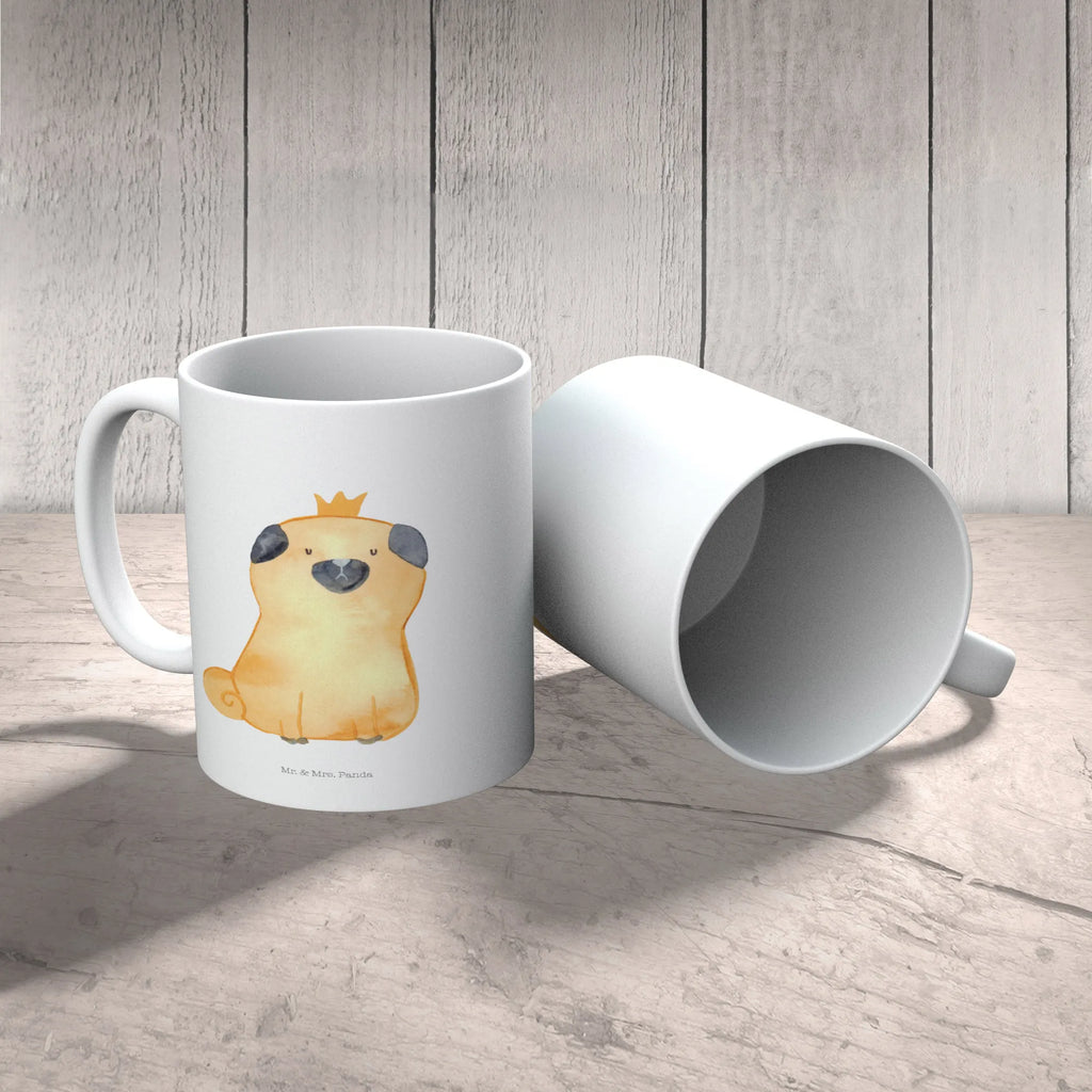 Tasse Mops Krone Tasse, Kaffeetasse, Teetasse, Becher, Kaffeebecher, Teebecher, Keramiktasse, Porzellantasse, Büro Tasse, Geschenk Tasse, Tasse Sprüche, Tasse Motive, Kaffeetassen, Tasse bedrucken, Designer Tasse, Cappuccino Tassen, Schöne Teetassen, Hund, Hundemotiv, Haustier, Hunderasse, Tierliebhaber, Hundebesitzer, Sprüche, Mops, allergisch, kinderlos, Hausregel, Hundebesitzer. Spruch, lustig