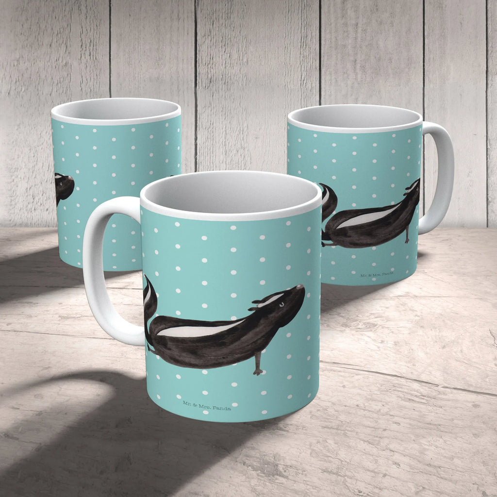 Tasse Stinktier Yoga Tasse, Kaffeetasse, Teetasse, Becher, Kaffeebecher, Teebecher, Keramiktasse, Porzellantasse, Büro Tasse, Geschenk Tasse, Tasse Sprüche, Tasse Motive, Kaffeetassen, Tasse bedrucken, Designer Tasse, Cappuccino Tassen, Schöne Teetassen, Stinktier, Skunk, Wildtier, Raubtier, Stinker, Stinki, Yoga, Namaste, Lebe, Liebe, Lache