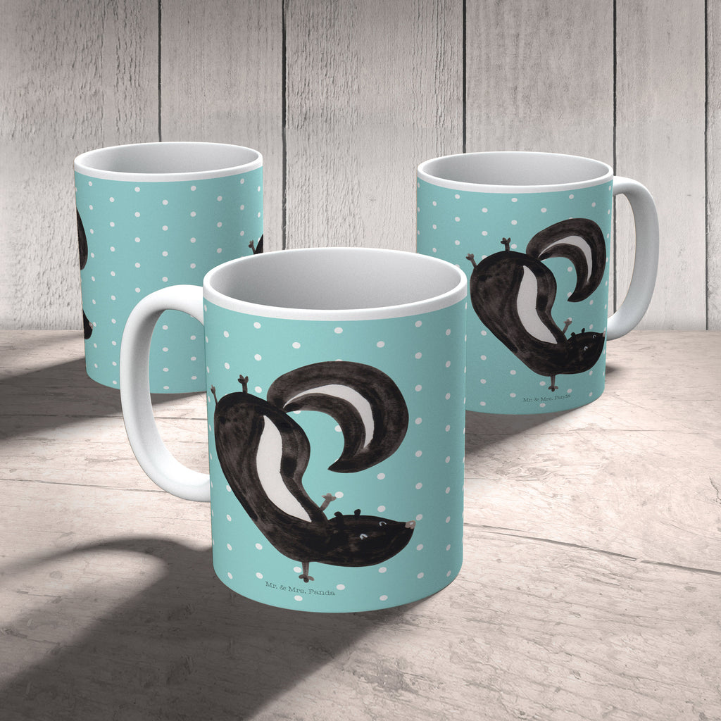 Tasse Stinktier Handstand Tasse, Kaffeetasse, Teetasse, Becher, Kaffeebecher, Teebecher, Keramiktasse, Porzellantasse, Büro Tasse, Geschenk Tasse, Tasse Sprüche, Tasse Motive, Kaffeetassen, Tasse bedrucken, Designer Tasse, Cappuccino Tassen, Schöne Teetassen, Stinktier, Skunk, Wildtier, Raubtier, Stinker, Stinki, Spielplatz, verpielt, Kind