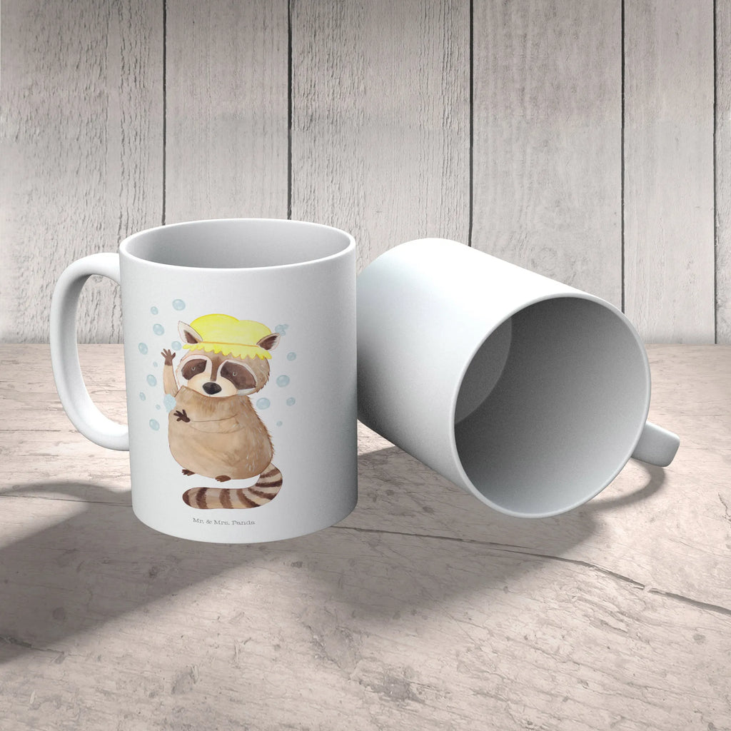 Tasse Waschbär Tasse, Kaffeetasse, Teetasse, Becher, Kaffeebecher, Teebecher, Keramiktasse, Porzellantasse, Büro Tasse, Geschenk Tasse, Tasse Sprüche, Tasse Motive, Kaffeetassen, Tasse bedrucken, Designer Tasse, Cappuccino Tassen, Schöne Teetassen, Tiermotive, Gute Laune, lustige Sprüche, Tiere, Waschbär, Tagträumen, Plan, Fröhlich, waschen, Seifenblasen