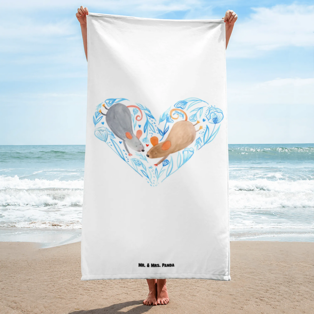 XL Badehandtuch Mäuse Herz Handtuch, Badetuch, Duschtuch, Strandtuch, Saunatuch, Liebe, Partner, Freund, Freundin, Ehemann, Ehefrau, Heiraten, Verlobung, Heiratsantrag, Liebesgeschenk, Jahrestag, Hocheitstag, Maus, Mäuse, Liebesbotschaft, Liebesbeweis, Hochzeit, Lieblingsmensch, Gemeinsamkeit, Love, Geschenk für zwei