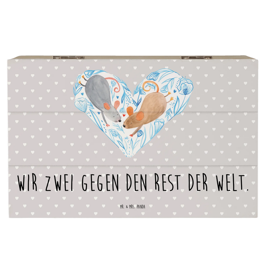 Holzkiste Mäuse Herz Holzkiste, Kiste, Schatzkiste, Truhe, Schatulle, XXL, Erinnerungsbox, Erinnerungskiste, Dekokiste, Aufbewahrungsbox, Geschenkbox, Geschenkdose, Liebe, Partner, Freund, Freundin, Ehemann, Ehefrau, Heiraten, Verlobung, Heiratsantrag, Liebesgeschenk, Jahrestag, Hocheitstag, Maus, Mäuse, Liebesbotschaft, Liebesbeweis, Hochzeit, Lieblingsmensch, Gemeinsamkeit, Love, Geschenk für zwei