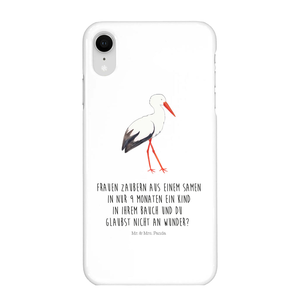 Handyhülle Storch Handyhülle, Handycover, Cover, Handy, Hülle, Iphone 10, Iphone X, Tiermotive, Gute Laune, lustige Sprüche, Tiere, Storch, Störche, Schwangerschaft, Geburt, Mutter, Mütter, Mutter werden, Schwanger, Babybauch, Baby