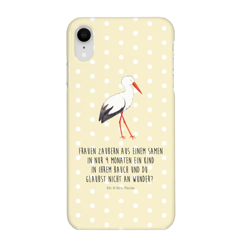 Handyhülle Storch Handyhülle, Handycover, Cover, Handy, Hülle, Iphone 10, Iphone X, Tiermotive, Gute Laune, lustige Sprüche, Tiere, Storch, Störche, Schwangerschaft, Geburt, Mutter, Mütter, Mutter werden, Schwanger, Babybauch, Baby