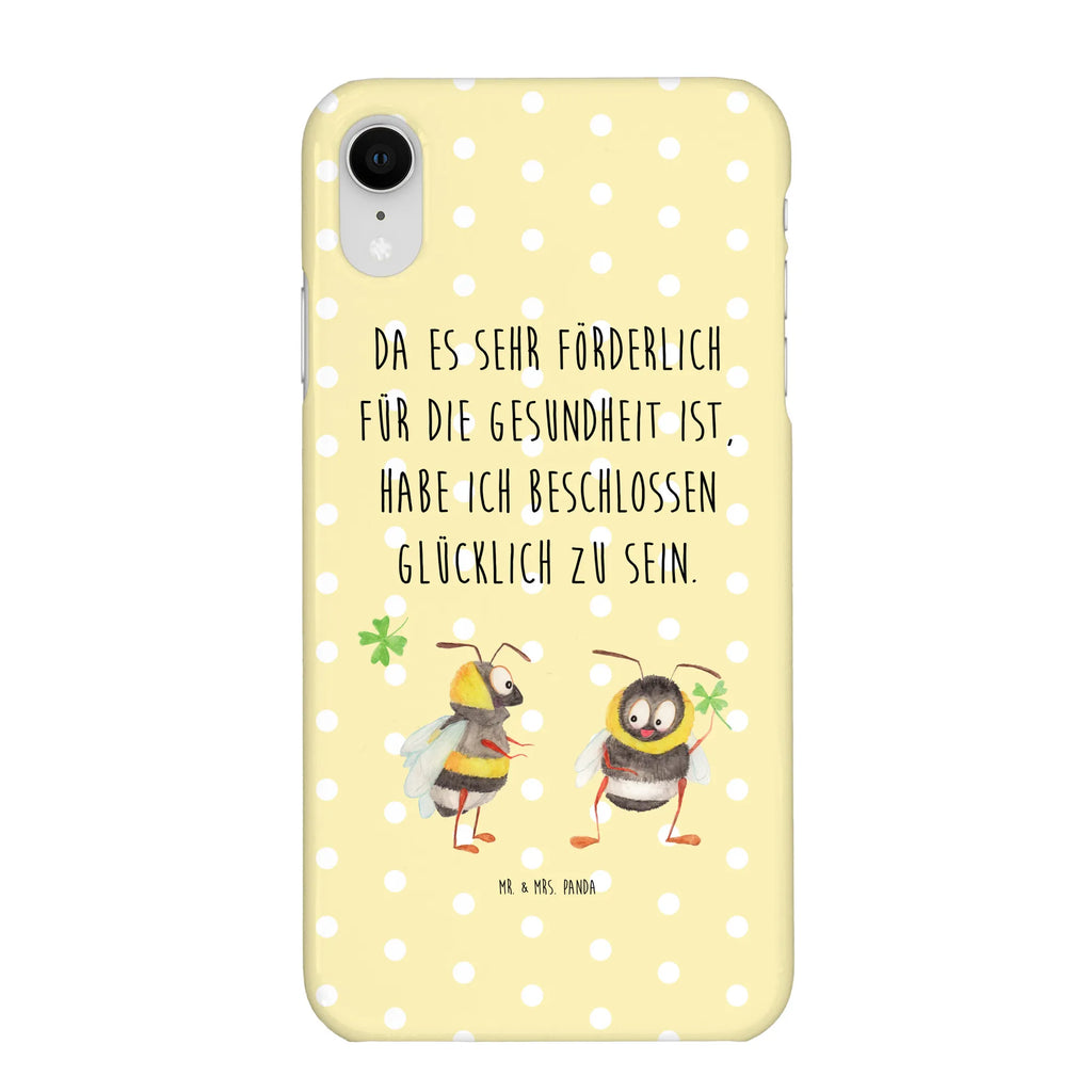 Handyhülle Hummeln Kleeblatt Handyhülle, Handycover, Cover, Handy, Hülle, Iphone 10, Iphone X, Tiermotive, Gute Laune, lustige Sprüche, Tiere, Hummel, Biene, Spruch positiv, Biene Deko, Spruch schön, glücklich sein, glücklich werden, Spruch fröhlich