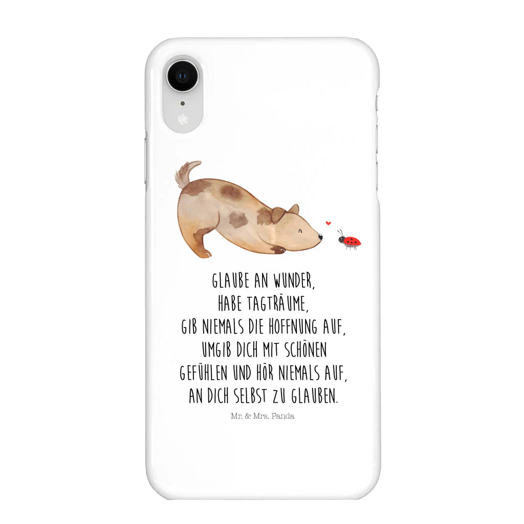 Handyhülle Hund Marienkäfer Handyhülle, Handycover, Cover, Handy, Hülle, Iphone 10, Iphone X, Hund, Hundemotiv, Haustier, Hunderasse, Tierliebhaber, Hundebesitzer, Sprüche, Hunde, Hundespruch, Marienkäfer, Mischling, Mischlinghund