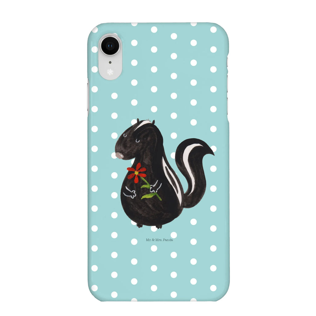 Handyhülle Stinktier Blume Handyhülle, Handycover, Cover, Handy, Hülle, Iphone 10, Iphone X, Stinktier, Skunk, Wildtier, Raubtier, Stinker, Stinki, Tagträumer, verträumt, Dreams, Träume