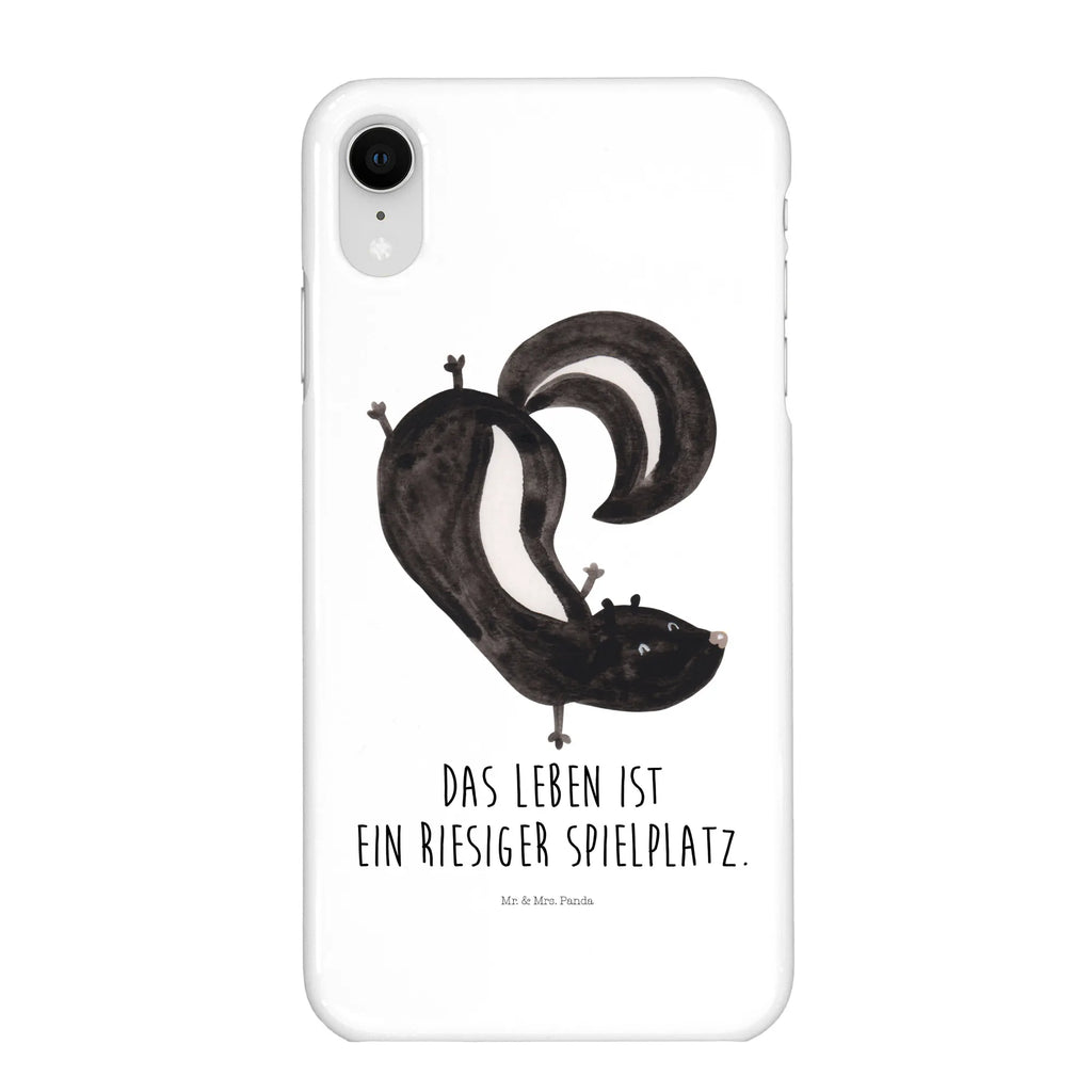 Handyhülle Stinktier Handstand Handyhülle, Handycover, Cover, Handy, Hülle, Iphone 10, Iphone X, Stinktier, Skunk, Wildtier, Raubtier, Stinker, Stinki, Spielplatz, verpielt, Kind