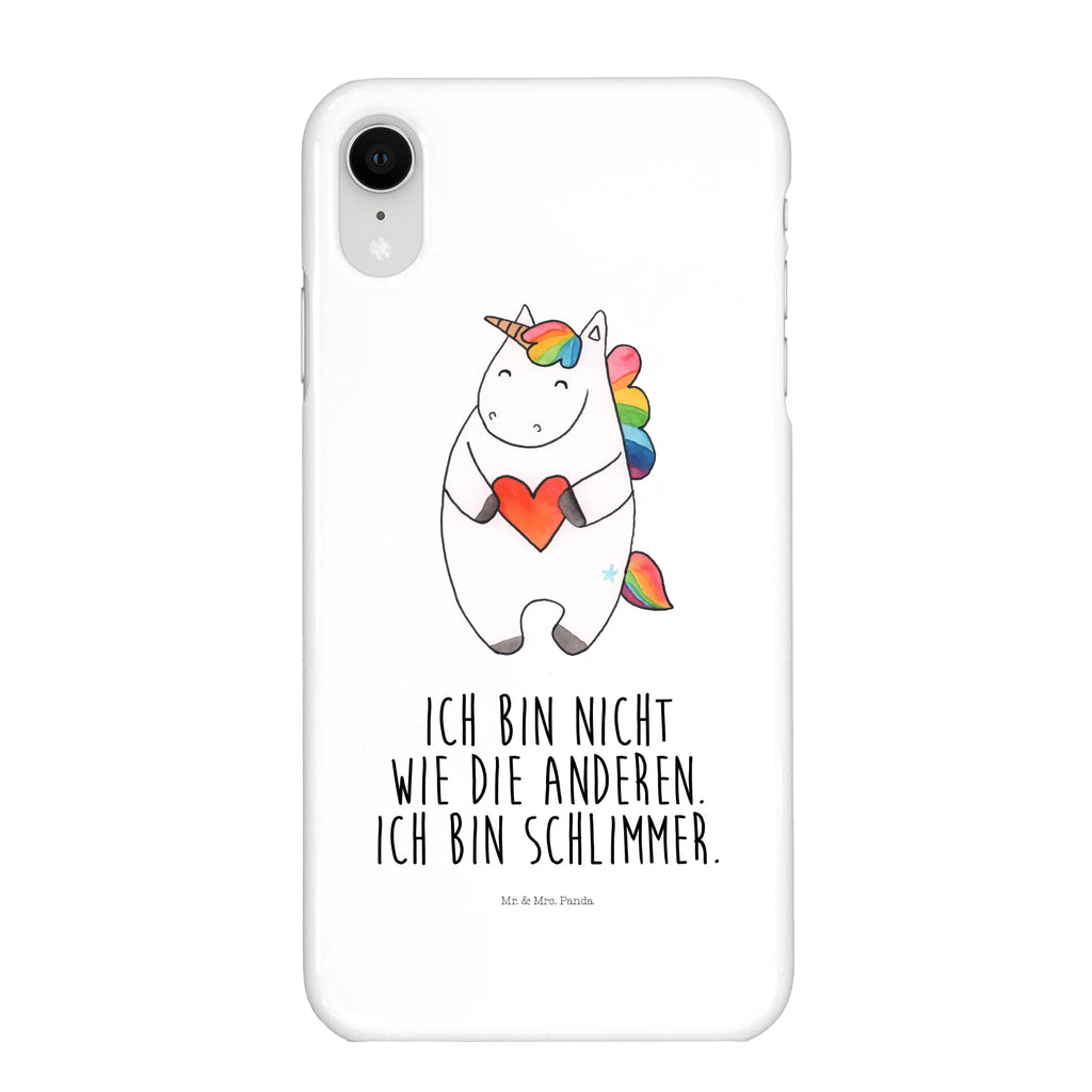 Handyhülle Einhorn Herz Handyhülle, Handycover, Cover, Handy, Hülle, Iphone 10, Iphone X, Einhorn, Einhörner, Einhorn Deko, Unicorn, Herz, schlimm, böse, witzig, lustig, Freundin, anders, bunt