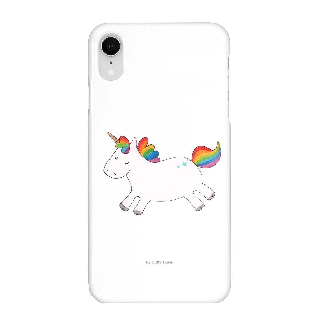 Handyhülle Einhorn Happy Handyhülle, Handycover, Cover, Handy, Hülle, Iphone 10, Iphone X, Einhorn, Einhörner, Einhorn Deko, Pegasus, Unicorn, glücklich, fröhlich, Spaß, Freude, Lebensfreude, witzig, spannend, Lächeln, Lachen