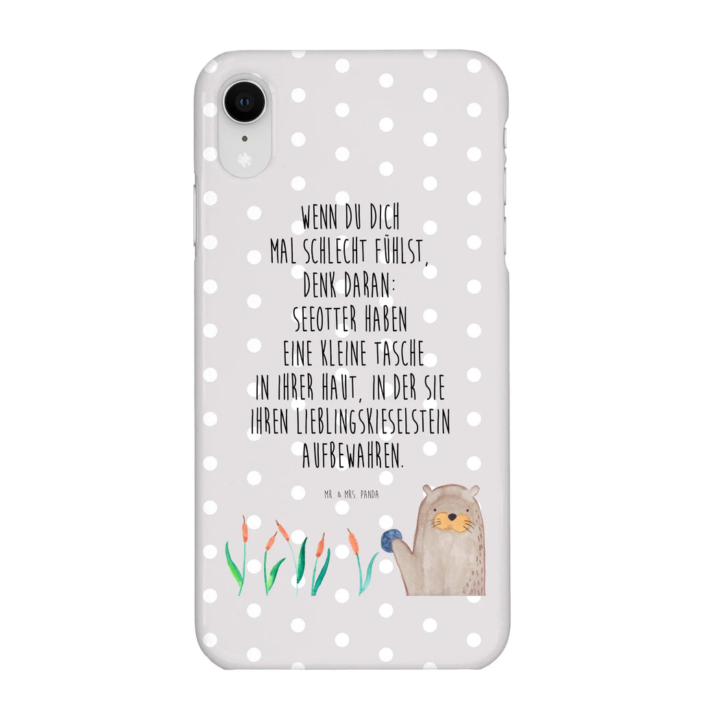 Handyhülle Otter Stein Handyhülle, Handycover, Cover, Handy, Hülle, Iphone 10, Iphone X, Otter, Fischotter, Seeotter, Otter Seeotter See Otter