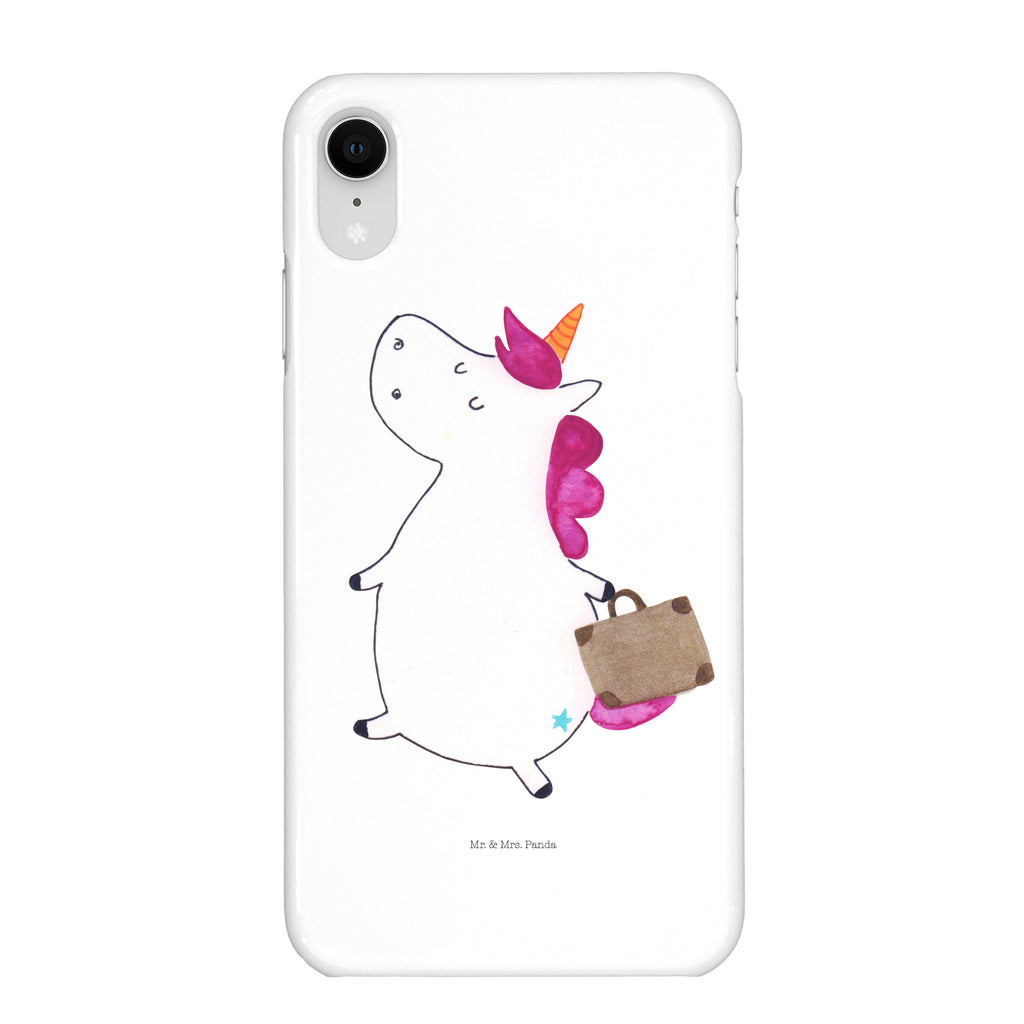 Handyhülle Einhorn Koffer Iphone XR Handyhülle, Iphone XR, Handyhülle, Premium Kunststoff, Einhorn, Einhörner, Einhorn Deko, Pegasus, Unicorn, unicorn, Koffer, Verreisen, Reise, Gepäck, Abenteuer, Erwachsen, Kind, albern, Spaß, lustig, witzig