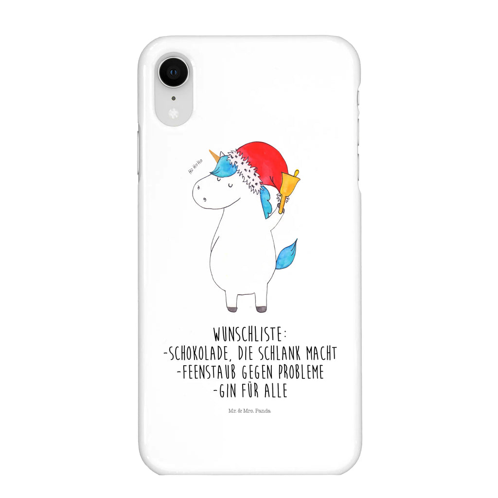 Handyhülle Einhorn Weihnachtsmann Handyhülle, Handycover, Cover, Handy, Hülle, Iphone 10, Iphone X, Einhorn, Einhörner, Einhorn Deko, Pegasus, Unicorn, Gin, Schokolade, Schoki, Weihnachten, Weihnachtsmann, Nikolaus, Wunschzettel, Wunschliste, Feenstaub