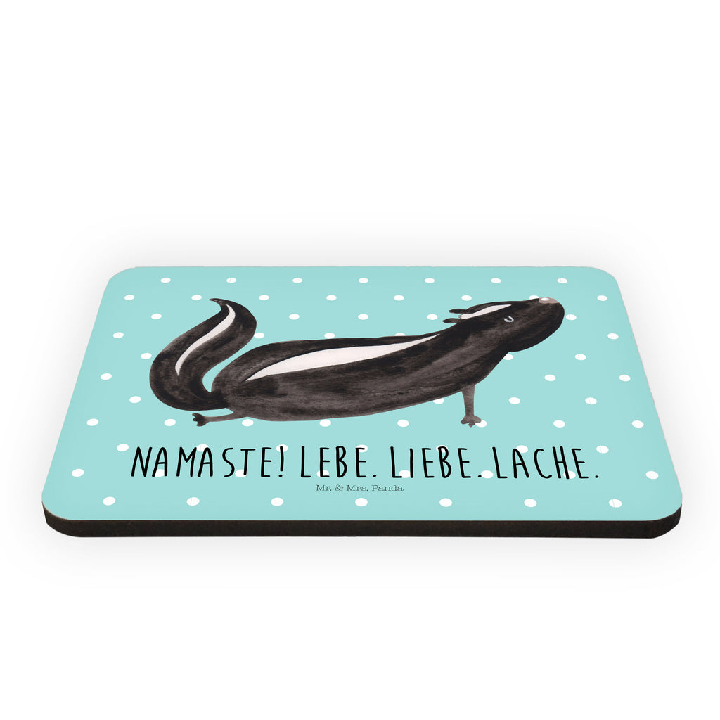 Magnet Stinktier Yoga Kühlschrankmagnet, Pinnwandmagnet, Souvenir Magnet, Motivmagnete, Dekomagnet, Whiteboard Magnet, Notiz Magnet, Kühlschrank Dekoration, Stinktier, Skunk, Wildtier, Raubtier, Stinker, Stinki, Yoga, Namaste, Lebe, Liebe, Lache