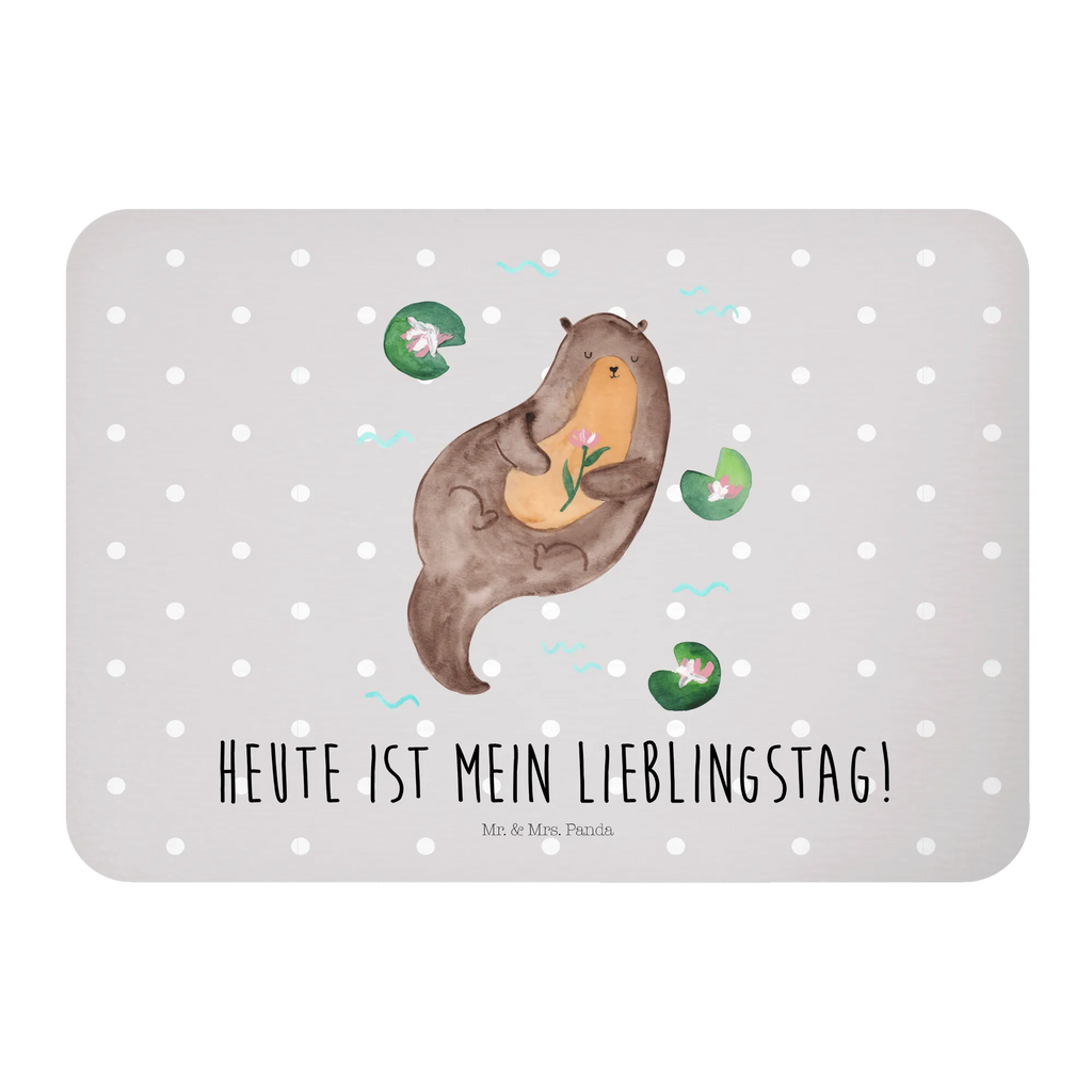 Magnet Otter mit Seerose Kühlschrankmagnet, Pinnwandmagnet, Souvenir Magnet, Motivmagnete, Dekomagnet, Whiteboard Magnet, Notiz Magnet, Kühlschrank Dekoration, Otter, Fischotter, Seeotter, Otter Seeotter See Otter