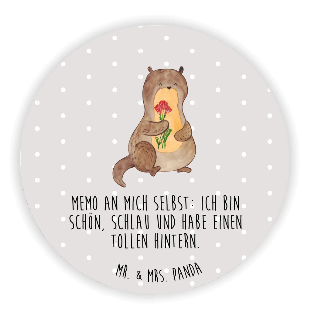 Rund Magnet Otter Blumenstrauß Kühlschrankmagnet, Pinnwandmagnet, Souvenir Magnet, Motivmagnete, Dekomagnet, Whiteboard Magnet, Notiz Magnet, Kühlschrank Dekoration, Otter, Fischotter, Seeotter, Otter Seeotter See Otter