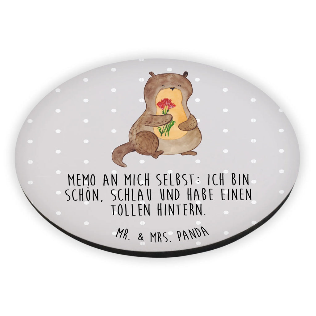 Rund Magnet Otter Blumenstrauß Kühlschrankmagnet, Pinnwandmagnet, Souvenir Magnet, Motivmagnete, Dekomagnet, Whiteboard Magnet, Notiz Magnet, Kühlschrank Dekoration, Otter, Fischotter, Seeotter, Otter Seeotter See Otter