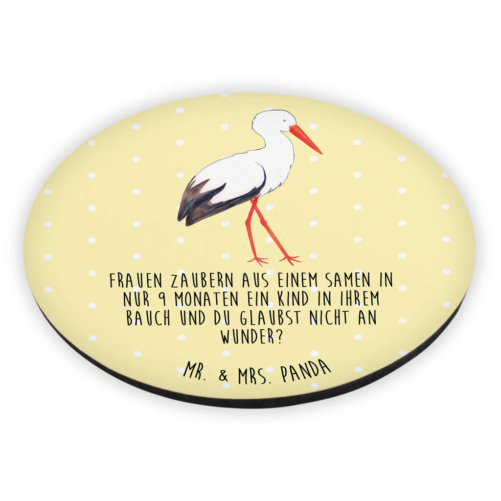 Rund Magnet Storch Kühlschrankmagnet, Pinnwandmagnet, Souvenir Magnet, Motivmagnete, Dekomagnet, Whiteboard Magnet, Notiz Magnet, Kühlschrank Dekoration, Tiermotive, Gute Laune, lustige Sprüche, Tiere, Storch, Störche, Schwangerschaft, Geburt, Mutter, Mütter, Mutter werden, Schwanger, Babybauch, Baby