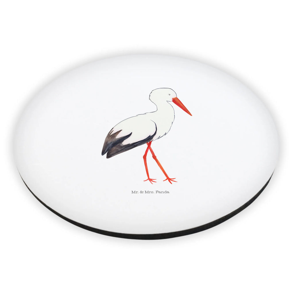 Rund Magnet Storch Kühlschrankmagnet, Pinnwandmagnet, Souvenir Magnet, Motivmagnete, Dekomagnet, Whiteboard Magnet, Notiz Magnet, Kühlschrank Dekoration, Tiermotive, Gute Laune, lustige Sprüche, Tiere, Storch, Störche, Schwangerschaft, Geburt, Mutter, Mütter, Mutter werden, Schwanger, Babybauch, Baby