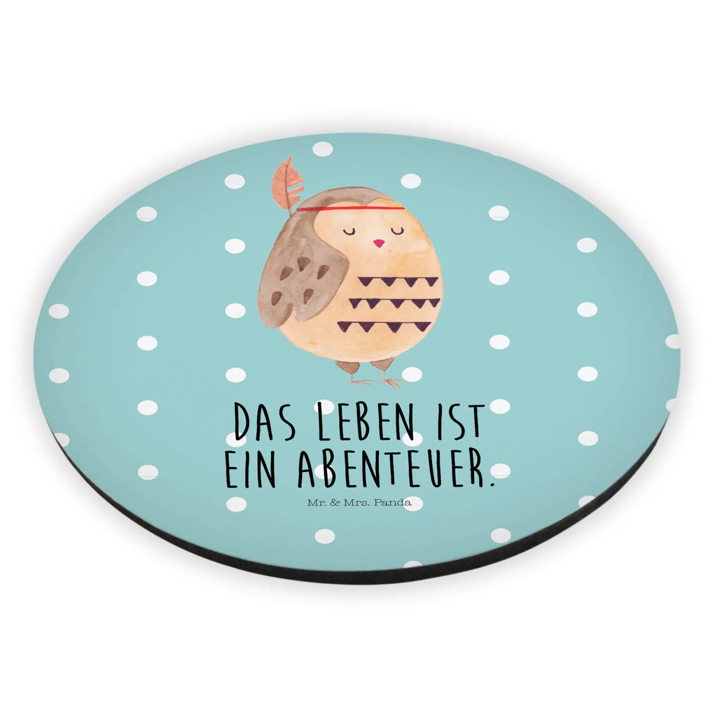 Rund Magnet Eule Federschmuck Kühlschrankmagnet, Pinnwandmagnet, Souvenir Magnet, Motivmagnete, Dekomagnet, Whiteboard Magnet, Notiz Magnet, Kühlschrank Dekoration, Eule, Eule Deko, Owl, Das Leben ist ein Abenteuer, Reisespruch, Federschmuck, Dekoration