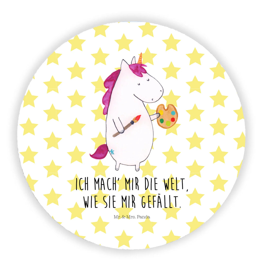 Rund Magnet Einhorn Künstler Kühlschrankmagnet, Pinnwandmagnet, Souvenir Magnet, Motivmagnete, Dekomagnet, Whiteboard Magnet, Notiz Magnet, Kühlschrank Dekoration, Einhorn, Einhörner, Einhorn Deko, Unicorn, Englisch, Künstler, Artist, Malen, Zeichnen, Welt, Farbe, Stift, Pinsel, Geschenk, Maler