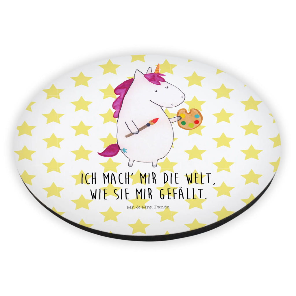 Rund Magnet Einhorn Künstler Kühlschrankmagnet, Pinnwandmagnet, Souvenir Magnet, Motivmagnete, Dekomagnet, Whiteboard Magnet, Notiz Magnet, Kühlschrank Dekoration, Einhorn, Einhörner, Einhorn Deko, Unicorn, Englisch, Künstler, Artist, Malen, Zeichnen, Welt, Farbe, Stift, Pinsel, Geschenk, Maler