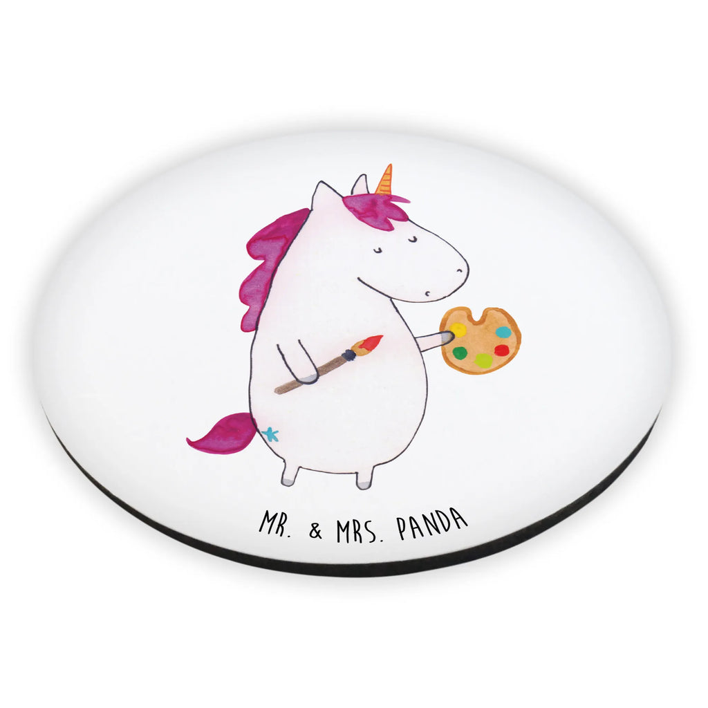 Rund Magnet Einhorn Künstler Kühlschrankmagnet, Pinnwandmagnet, Souvenir Magnet, Motivmagnete, Dekomagnet, Whiteboard Magnet, Notiz Magnet, Kühlschrank Dekoration, Einhorn, Einhörner, Einhorn Deko, Unicorn, Englisch, Künstler, Artist, Malen, Zeichnen, Welt, Farbe, Stift, Pinsel, Geschenk, Maler