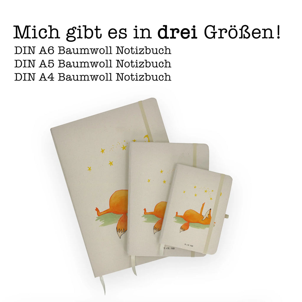 Baumwoll Notizbuch Fuchs Sterne Notizen, Eintragebuch, Tagebuch, Notizblock, Adressbuch, Journal, Kladde, Skizzenbuch, Notizheft, Schreibbuch, Schreibheft, Fuchs, Füchse, tröstende Worte, Spruch positiv, Spruch schön, Romantik, Always Look on the Bright Side of Life