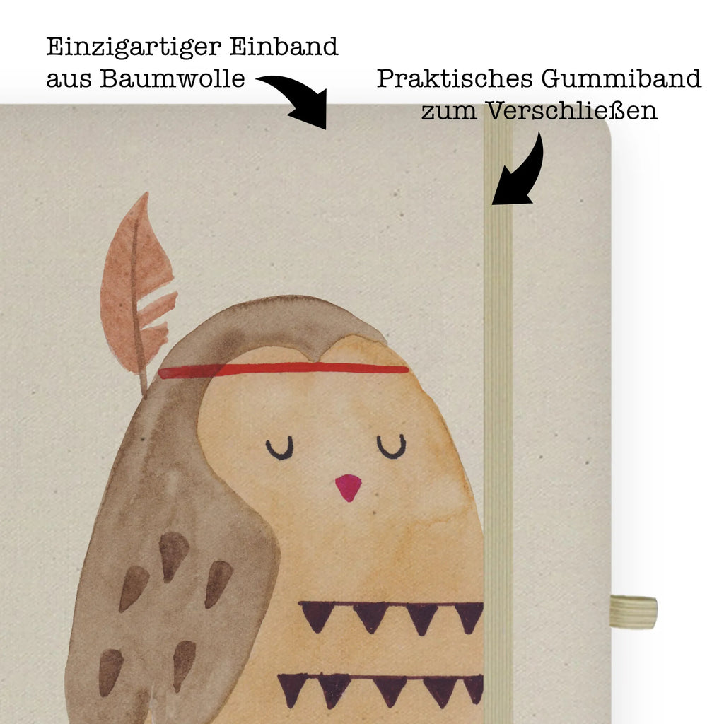 Baumwoll Notizbuch Eule Federschmuck Notizen, Eintragebuch, Tagebuch, Notizblock, Adressbuch, Journal, Kladde, Skizzenbuch, Notizheft, Schreibbuch, Schreibheft, Eule, Eule Deko, Owl, Das Leben ist ein Abenteuer, Reisespruch, Federschmuck, Dekoration