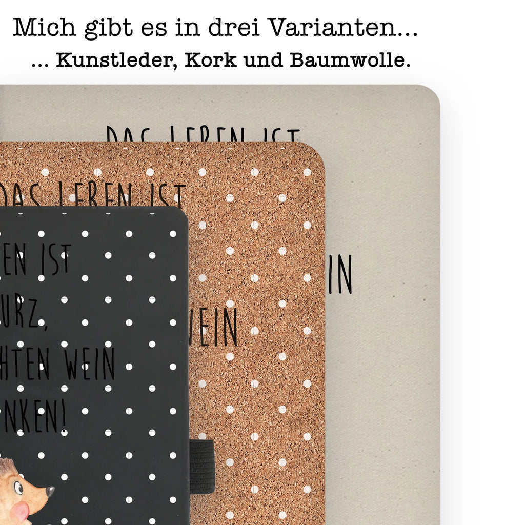 Baumwoll Notizbuch Igel mit Wein Notizen, Eintragebuch, Tagebuch, Notizblock, Adressbuch, Journal, Kladde, Skizzenbuch, Notizheft, Schreibbuch, Schreibheft, Tiermotive, Gute Laune, lustige Sprüche, Tiere, Wein Spruch, Igel, Geschenk Weintrinker, Geschenk Weinliebhaber, Wein Deko, Weinglas, Rotwein, Weißwein, Wein trinken