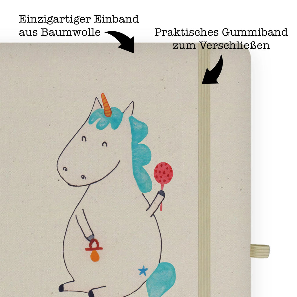 Baumwoll Notizbuch Einhorn Baby Notizen, Eintragebuch, Tagebuch, Notizblock, Adressbuch, Journal, Kladde, Skizzenbuch, Notizheft, Schreibbuch, Schreibheft, Einhorn, Einhörner, Einhorn Deko, Unicorn, Mutter, Geburt, Geburtstag, erstes Kind, Baby, Babyglück, Nachwuchs, Eltern, Party, Kind, Schnuller