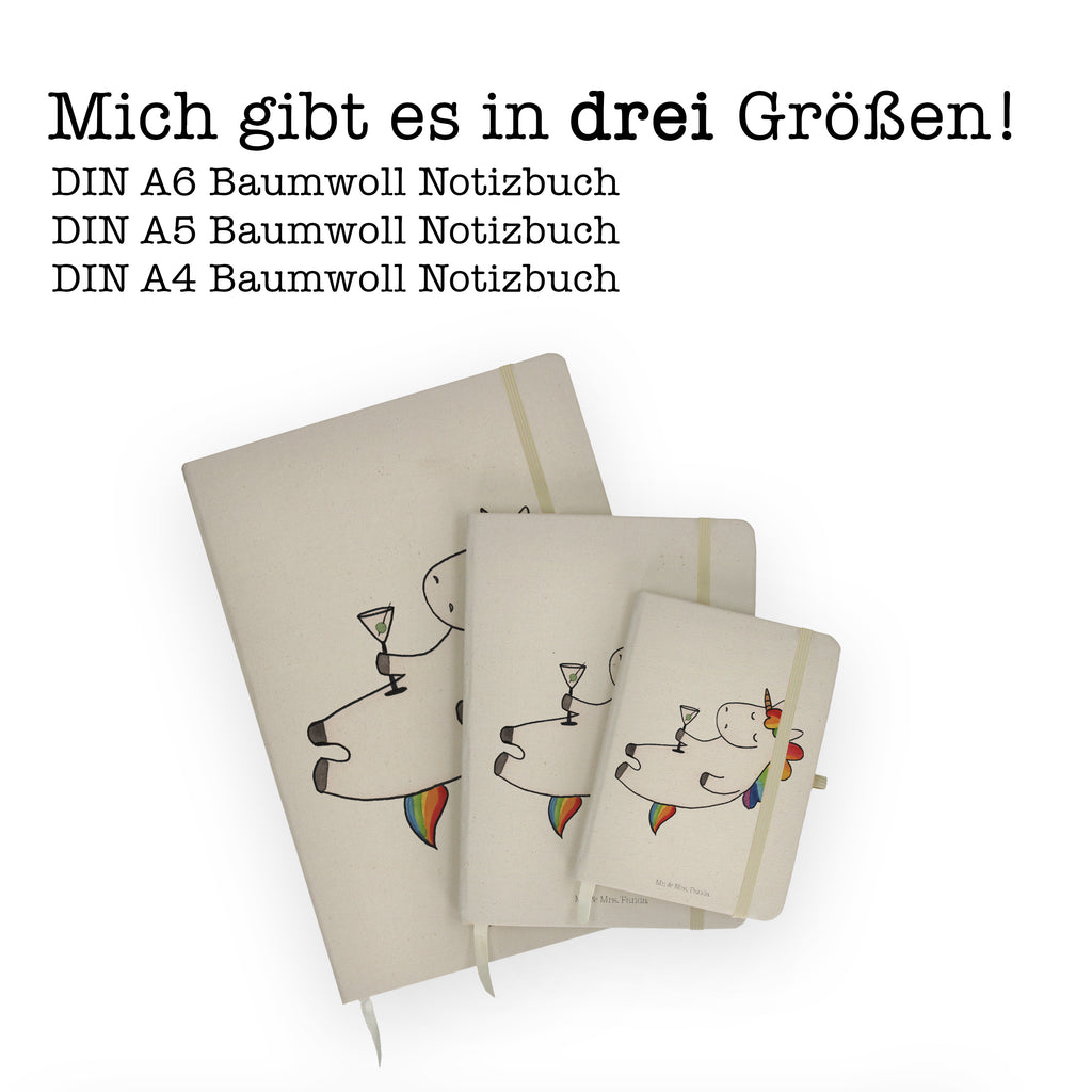 Baumwoll Notizbuch Einhorn Cocktail Notizen, Eintragebuch, Tagebuch, Notizblock, Adressbuch, Journal, Kladde, Skizzenbuch, Notizheft, Schreibbuch, Schreibheft, Einhorn, Einhörner, Einhorn Deko, Pegasus, Unicorn, Party, Spaß, Feiern, Caipirinha, Rum, Cuba Libre, Sekt, Freundin, Geburtstag, lustig, witzig, Spruch, Glitzer