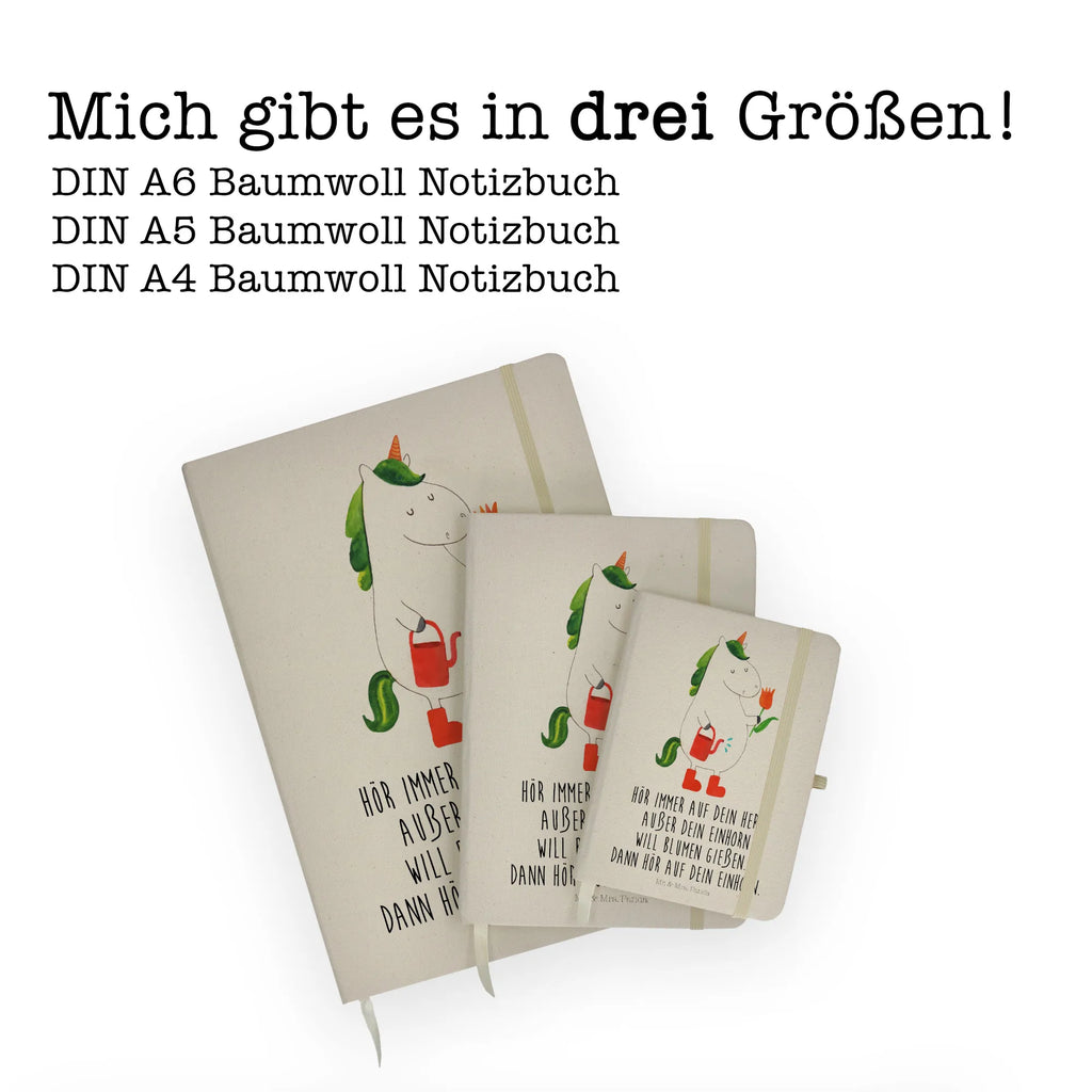 Baumwoll Notizbuch Einhorn Gärtner Notizen, Eintragebuch, Tagebuch, Notizblock, Adressbuch, Journal, Kladde, Skizzenbuch, Notizheft, Schreibbuch, Schreibheft, Einhorn, Einhörner, Einhorn Deko, Pegasus, Unicorn, Luftballon, Gießkanne, Giesskanne, Lebenslust, Freude, Blume, Freundin, Garten, Stiefel