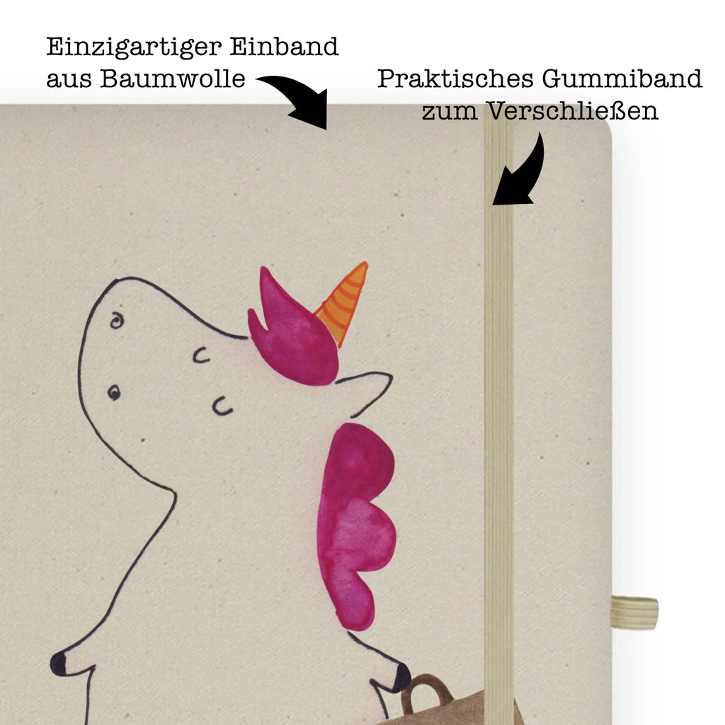 Baumwoll Notizbuch Einhorn Koffer Notizen, Eintragebuch, Tagebuch, Notizblock, Adressbuch, Journal, Kladde, Skizzenbuch, Notizheft, Schreibbuch, Schreibheft, Einhorn, Einhörner, Einhorn Deko, Pegasus, Unicorn, unicorn, Koffer, Verreisen, Reise, Gepäck, Abenteuer, Erwachsen, Kind, albern, Spaß, lustig, witzig