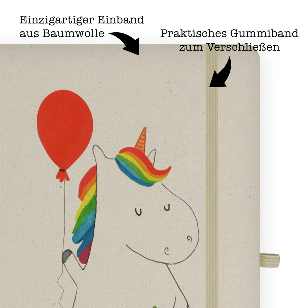 Baumwoll Notizbuch Einhorn Luftballon Notizen, Eintragebuch, Tagebuch, Notizblock, Adressbuch, Journal, Kladde, Skizzenbuch, Notizheft, Schreibbuch, Schreibheft, Einhorn, Einhörner, Einhorn Deko, Pegasus, Unicorn, Luftballon, Geld, Lebenslust, Freude, Geschenk, Freundin