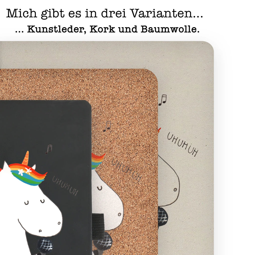 Baumwoll Notizbuch Einhorn Sänger Notizen, Eintragebuch, Tagebuch, Notizblock, Adressbuch, Journal, Kladde, Skizzenbuch, Notizheft, Schreibbuch, Schreibheft, Einhorn, Einhörner, Einhorn Deko, Pegasus, Unicorn, Glitzer, Konfetti, Party, Geburtstag, Feier, Fest, Disco, Sängerin, Sänger, Freundin