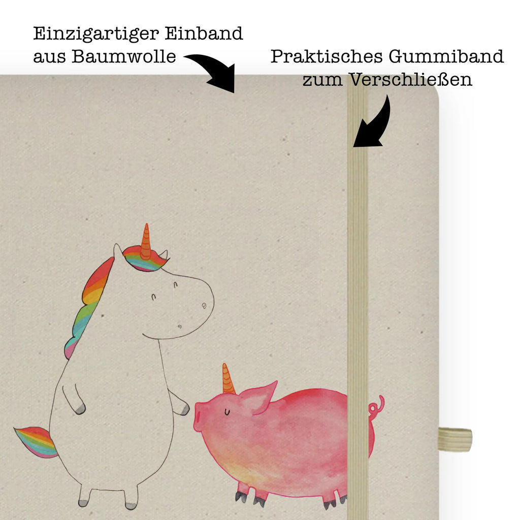 Baumwoll Notizbuch Einhorn Schwein Notizen, Eintragebuch, Tagebuch, Notizblock, Adressbuch, Journal, Kladde, Skizzenbuch, Notizheft, Schreibbuch, Schreibheft, Einhorn, Einhörner, Einhorn Deko, Unicorn, Freundschaft, Schweinhorn, Schwein, Freundin, Schweinchen