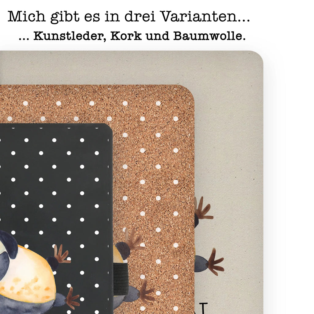 Baumwoll Notizbuch Pinguin Lachen Notizen, Eintragebuch, Tagebuch, Notizblock, Adressbuch, Journal, Kladde, Skizzenbuch, Notizheft, Schreibbuch, Schreibheft, Pinguin, Pinguine, lustiger Spruch, Optimismus, Fröhlich, Lachen, Humor, Fröhlichkeit