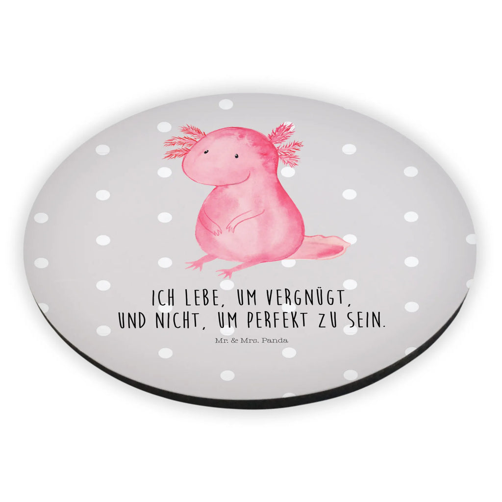 Rund Magnet Axolotl Kühlschrankmagnet, Pinnwandmagnet, Souvenir Magnet, Motivmagnete, Dekomagnet, Whiteboard Magnet, Notiz Magnet, Kühlschrank Dekoration, Axolotl, Molch, Axolot, vergnügt, fröhlich, zufrieden, Lebensstil, Weisheit, Lebensweisheit, Liebe, Freundin