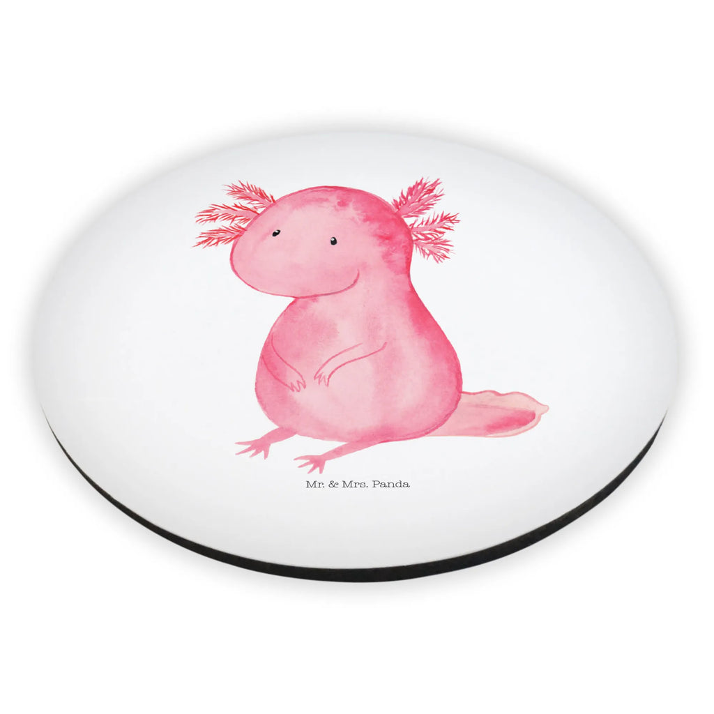 Rund Magnet Axolotl Kühlschrankmagnet, Pinnwandmagnet, Souvenir Magnet, Motivmagnete, Dekomagnet, Whiteboard Magnet, Notiz Magnet, Kühlschrank Dekoration, Axolotl, Molch, Axolot, vergnügt, fröhlich, zufrieden, Lebensstil, Weisheit, Lebensweisheit, Liebe, Freundin