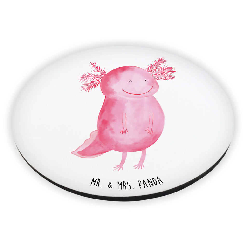 Rund Magnet Axolotl glücklich Kühlschrankmagnet, Pinnwandmagnet, Souvenir Magnet, Motivmagnete, Dekomagnet, Whiteboard Magnet, Notiz Magnet, Kühlschrank Dekoration, Axolotl, Molch, Axolot, Schwanzlurch, Lurch, Lurche, Motivation, gute Laune