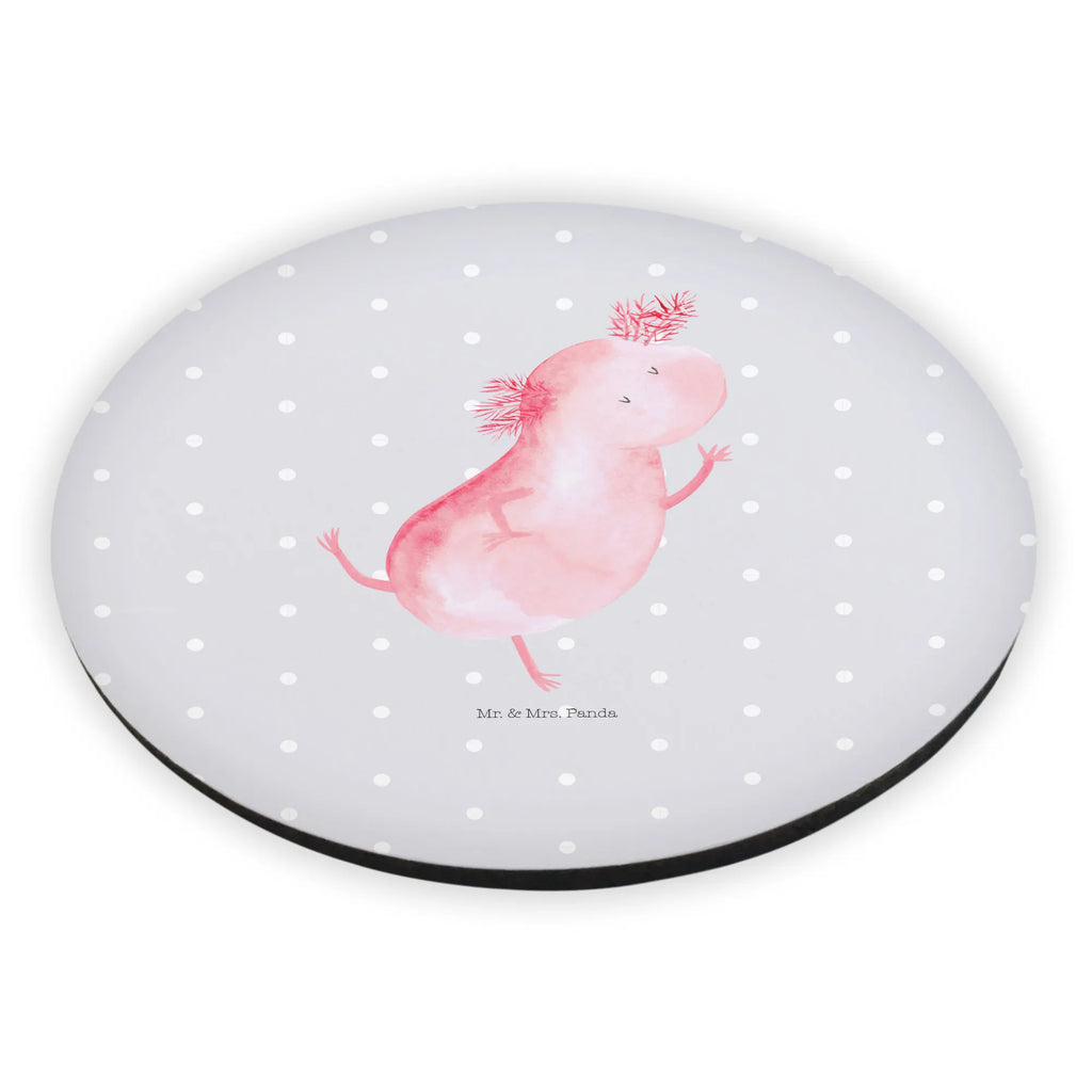 Rund Magnet Axolotl tanzt Kühlschrankmagnet, Pinnwandmagnet, Souvenir Magnet, Motivmagnete, Dekomagnet, Whiteboard Magnet, Notiz Magnet, Kühlschrank Dekoration, Axolotl, Molch, Axolot, Schwanzlurch, Lurch, Lurche, Dachschaden, Sterne, verrückt, Freundin, beste Freundin