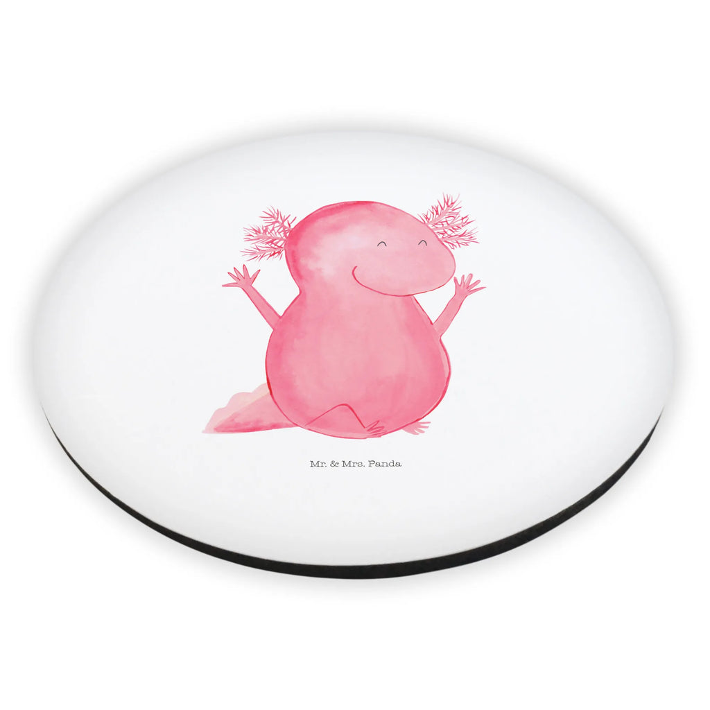 Rund Magnet Axolotl Hurra Kühlschrankmagnet, Pinnwandmagnet, Souvenir Magnet, Motivmagnete, Dekomagnet, Whiteboard Magnet, Notiz Magnet, Kühlschrank Dekoration, Axolotl, Molch, Axolot, Schwanzlurch, Lurch, Lurche, fröhlich, Spaß, Freude, Motivation, Zufriedenheit