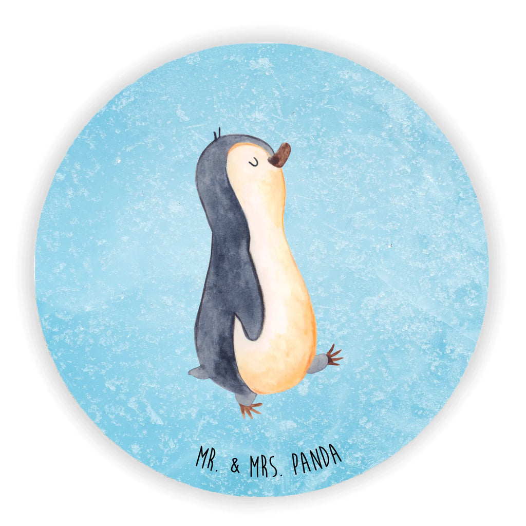 Rund Magnet Pinguin marschierend Kühlschrankmagnet, Pinnwandmagnet, Souvenir Magnet, Motivmagnete, Dekomagnet, Whiteboard Magnet, Notiz Magnet, Kühlschrank Dekoration, Pinguin, Pinguine, Frühaufsteher, Langschläfer, Bruder, Schwester, Familie