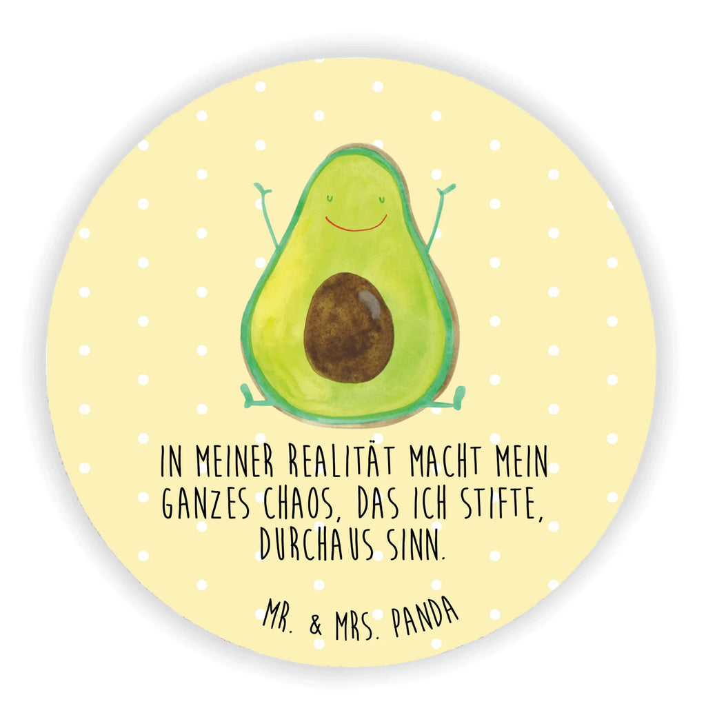 Rund Magnet Avocado Happy Kühlschrankmagnet, Pinnwandmagnet, Souvenir Magnet, Motivmagnete, Dekomagnet, Whiteboard Magnet, Notiz Magnet, Kühlschrank Dekoration, Avocado, Veggie, Vegan, Gesund, Chaos