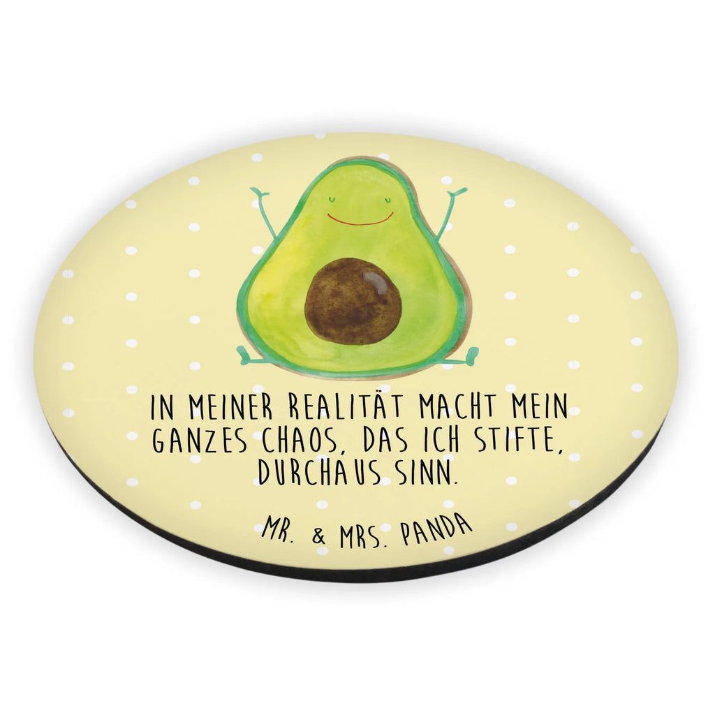 Rund Magnet Avocado Happy Kühlschrankmagnet, Pinnwandmagnet, Souvenir Magnet, Motivmagnete, Dekomagnet, Whiteboard Magnet, Notiz Magnet, Kühlschrank Dekoration, Avocado, Veggie, Vegan, Gesund, Chaos