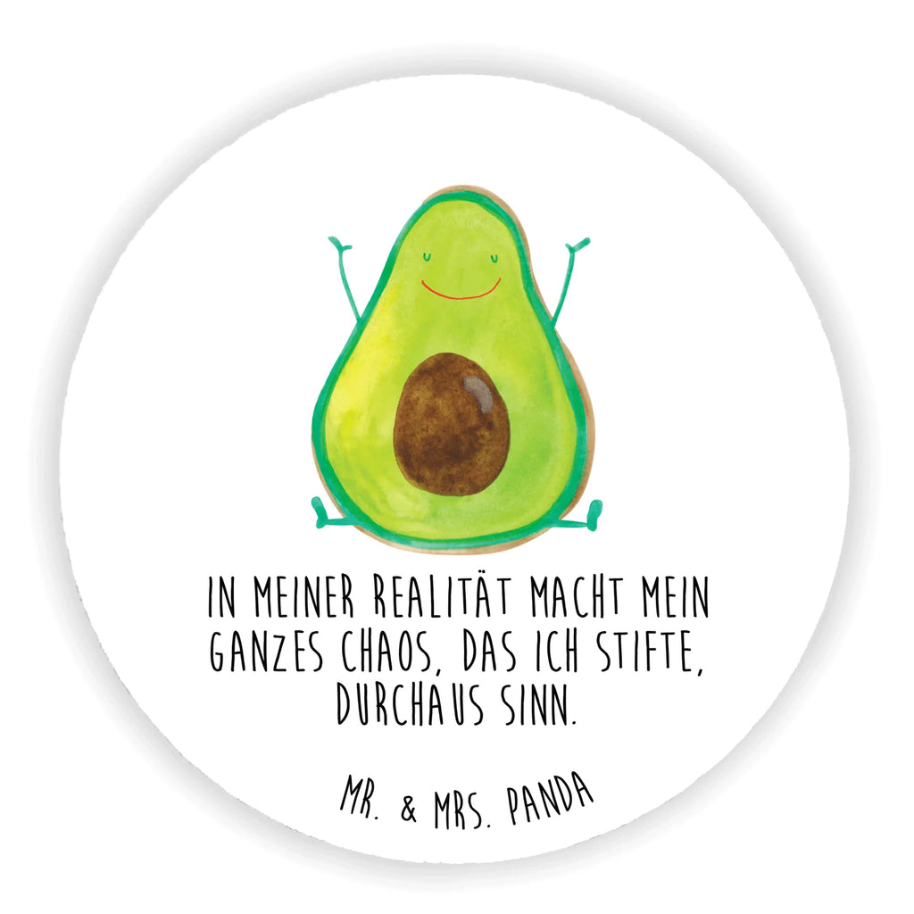 Rund Magnet Avocado Happy Kühlschrankmagnet, Pinnwandmagnet, Souvenir Magnet, Motivmagnete, Dekomagnet, Whiteboard Magnet, Notiz Magnet, Kühlschrank Dekoration, Avocado, Veggie, Vegan, Gesund, Chaos